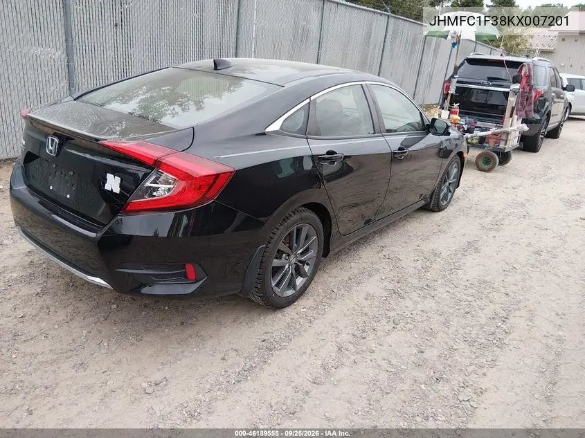 2019 HONDA CIVIC VIN JHMFC1F38KX007201 — фото 4