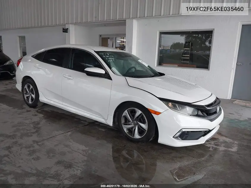 HONDA CIVIC 2019, VIN 19XFC2F65KE035460