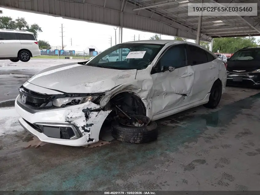 2019 HONDA CIVIC VIN 19XFC2F65KE035460 — фото 2