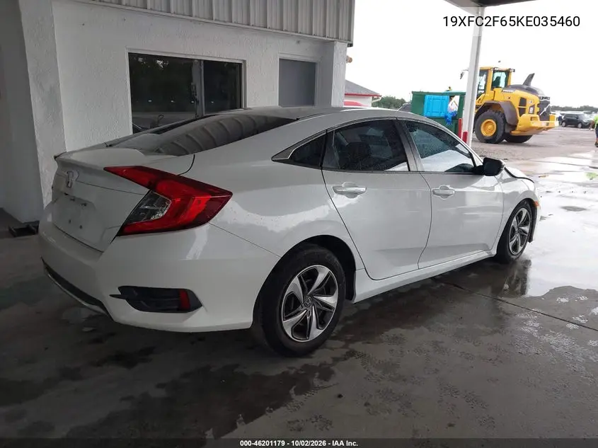 2019 HONDA CIVIC VIN 19XFC2F65KE035460 — фото 4