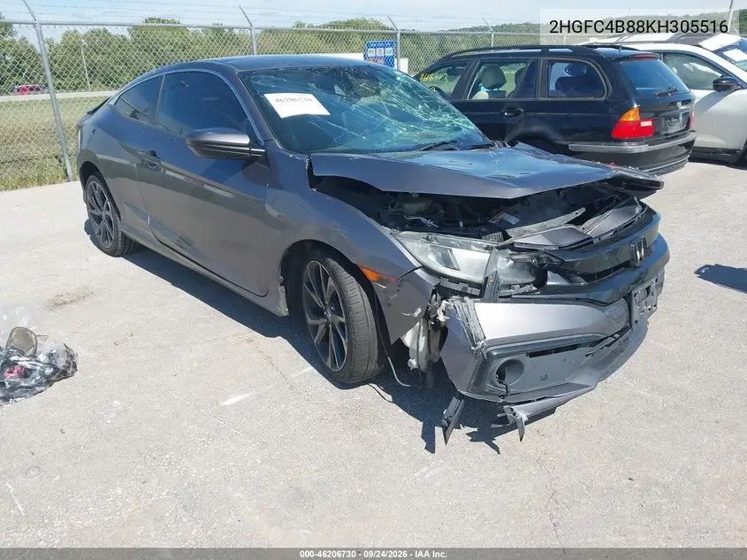 HONDA CIVIC 2019, VIN 2HGFC4B88KH305516