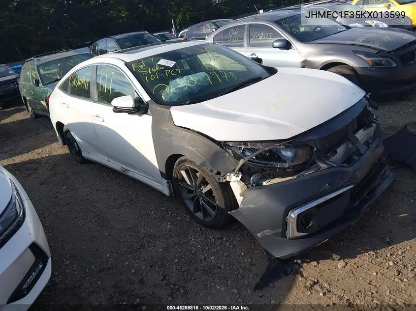 HONDA CIVIC 2019, VIN JHMFC1F35KX013599