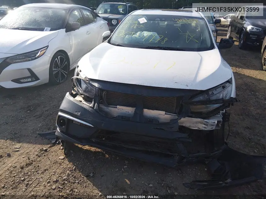 2019 HONDA CIVIC VIN JHMFC1F35KX013599 — фото 11