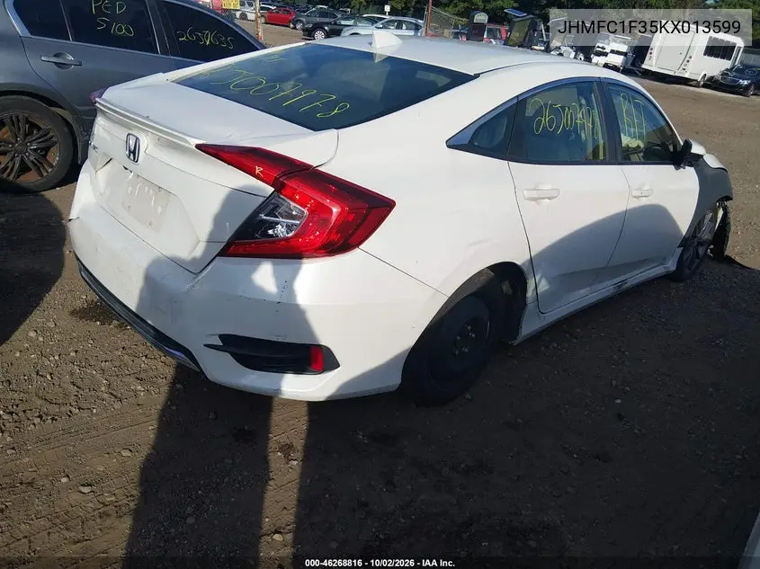 2019 HONDA CIVIC VIN JHMFC1F35KX013599 — фото 4