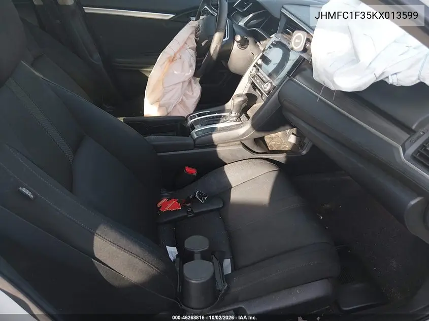 2019 HONDA CIVIC VIN JHMFC1F35KX013599 — фото 5