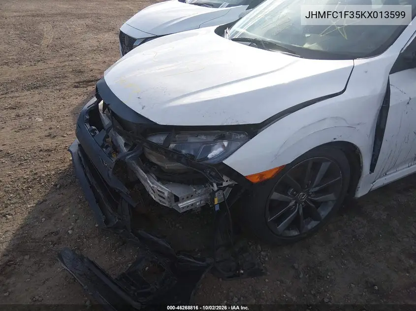 2019 HONDA CIVIC VIN JHMFC1F35KX013599 — фото 6