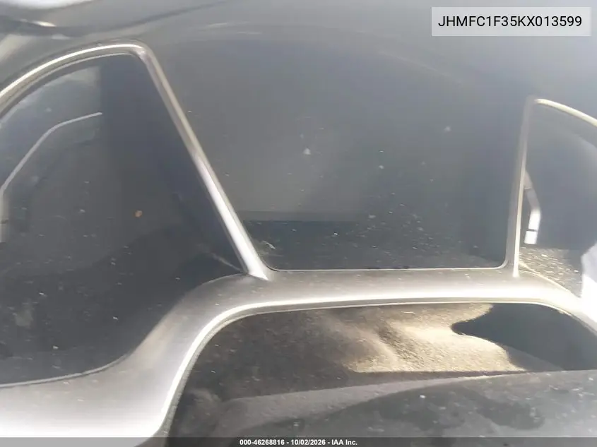 2019 HONDA CIVIC VIN JHMFC1F35KX013599 — фото 7