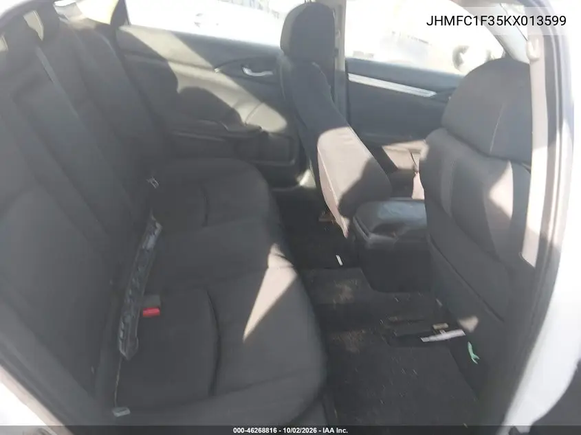 2019 HONDA CIVIC VIN JHMFC1F35KX013599 — фото 8