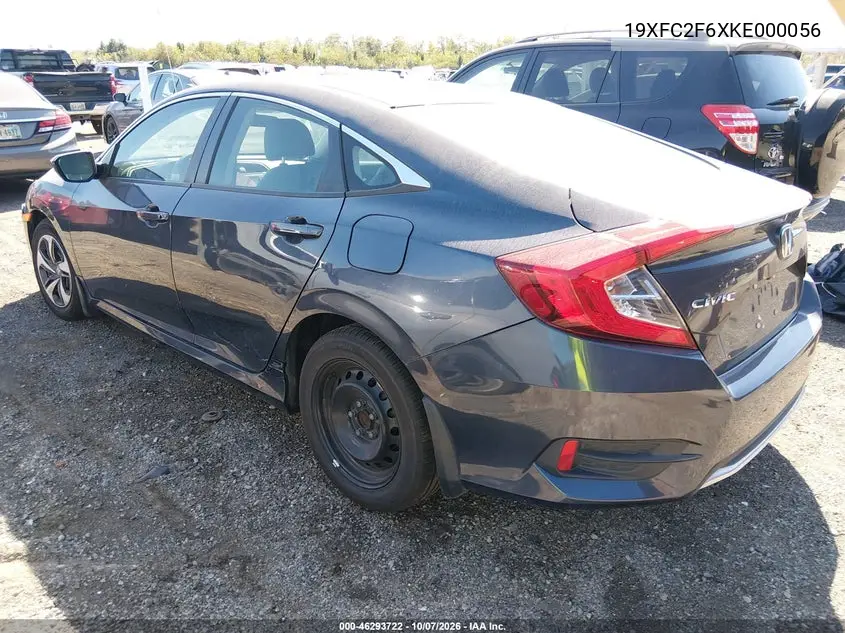 2019 HONDA CIVIC VIN 19XFC2F6XKE000056 — фото 3