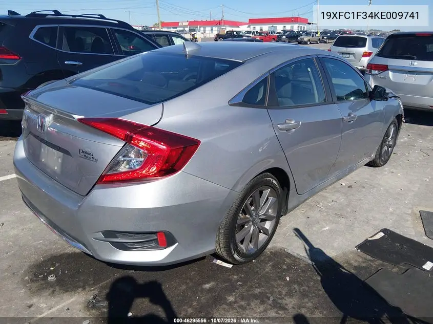 2019 HONDA CIVIC VIN 19XFC1F34KE009741 — фото 4