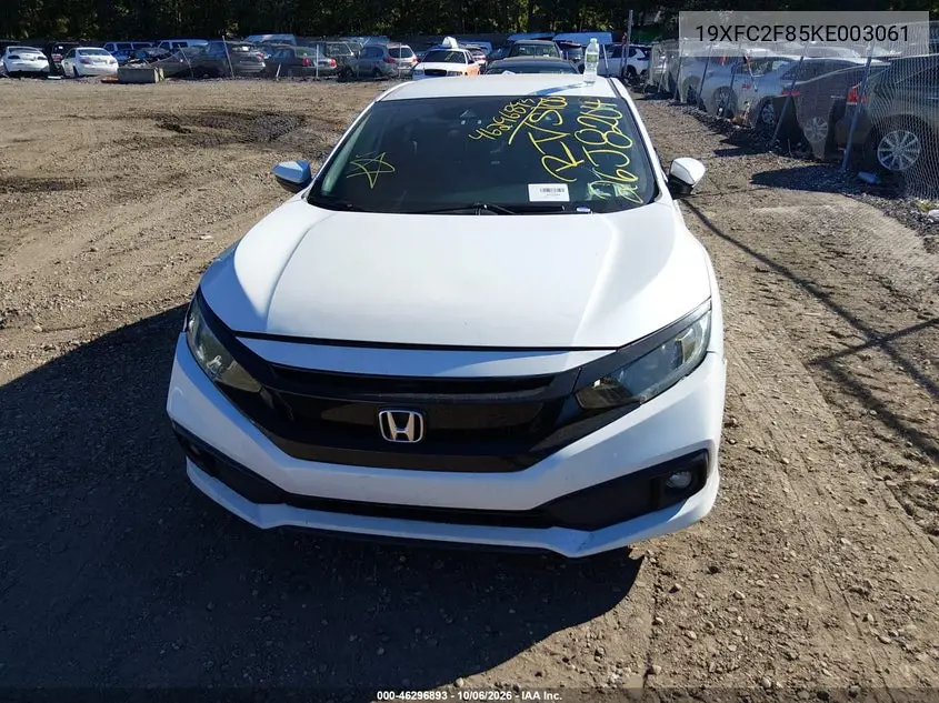 HONDA CIVIC 2019, VIN 19XFC2F85KE003061