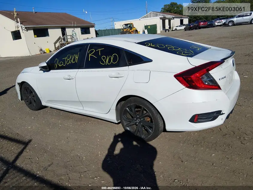 2019 HONDA CIVIC VIN 19XFC2F85KE003061 — фото 13