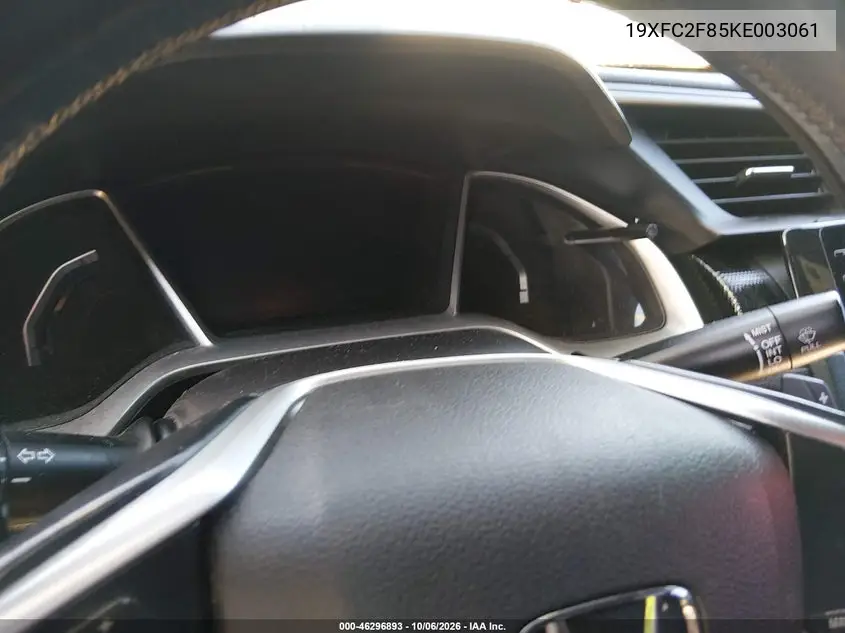 2019 HONDA CIVIC VIN 19XFC2F85KE003061 — фото 14