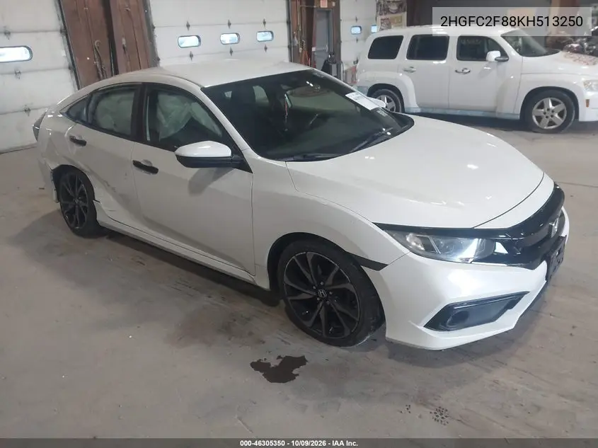 HONDA CIVIC 2019, VIN 2HGFC2F88KH513250