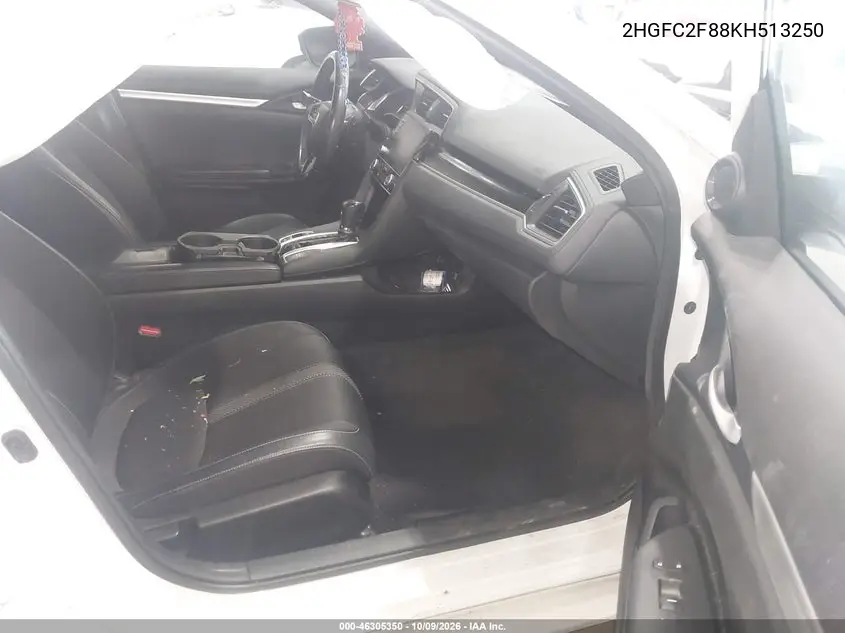 2019 HONDA CIVIC VIN 2HGFC2F88KH513250 — фото 5
