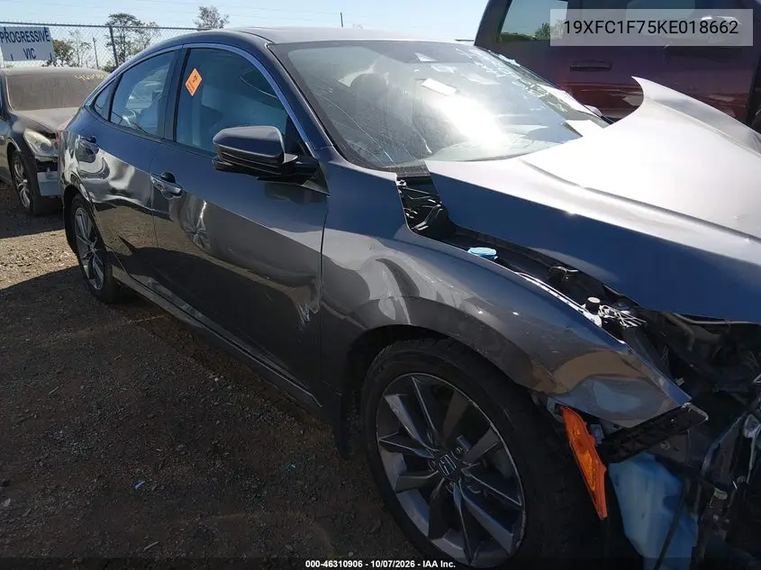 HONDA CIVIC 2019, VIN 19XFC1F75KE018662