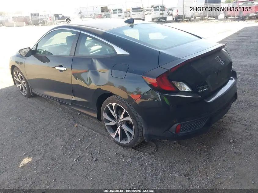 2019 HONDA CIVIC VIN 2HGFC3B96KH355155 — фото 3