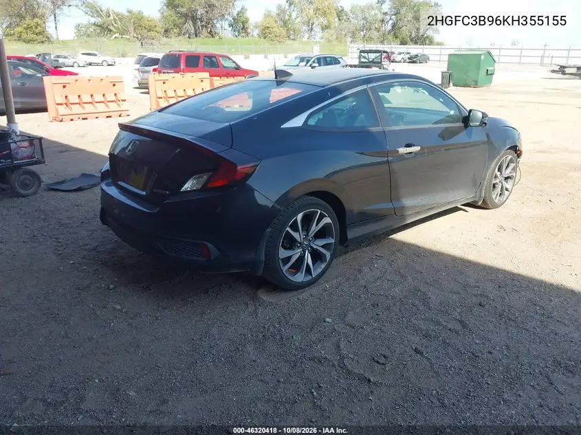 2019 HONDA CIVIC VIN 2HGFC3B96KH355155 — фото 4