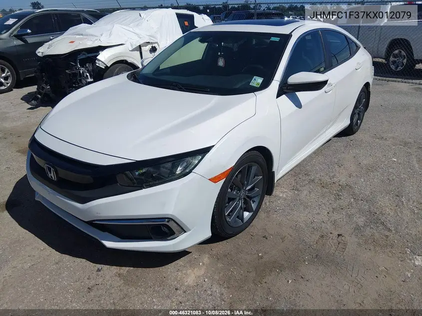 2019 HONDA CIVIC VIN JHMFC1F37KX012079 — фото 2