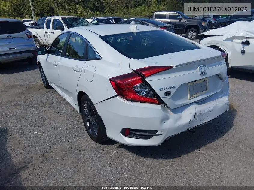 2019 HONDA CIVIC VIN JHMFC1F37KX012079 — фото 3