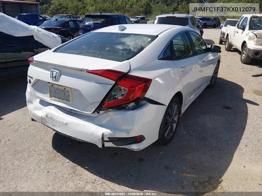 2019 HONDA CIVIC VIN JHMFC1F37KX012079 — фото 4