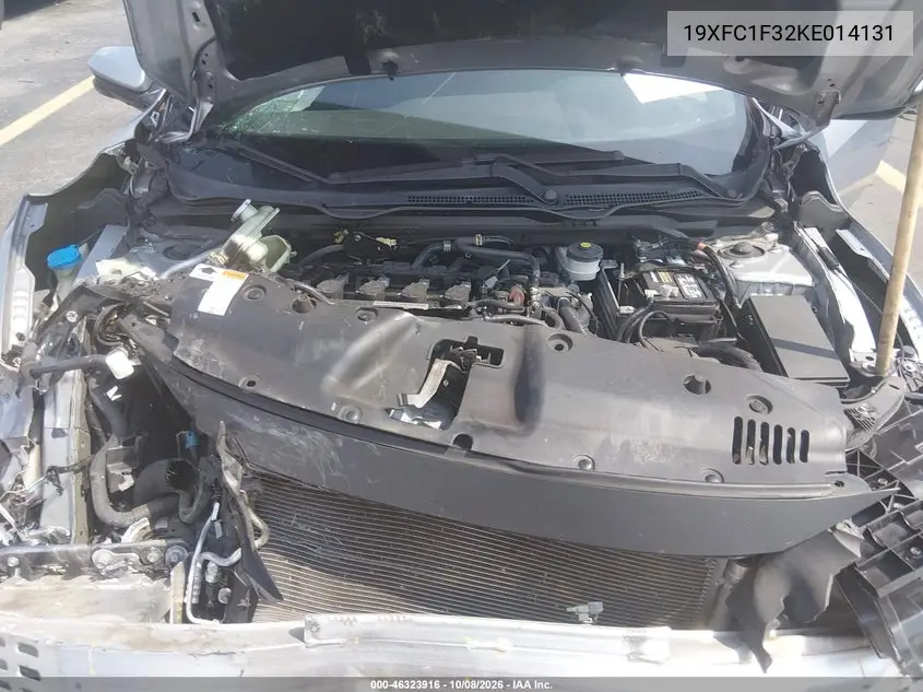 2019 HONDA CIVIC VIN 19XFC1F32KE014131 — фото 10