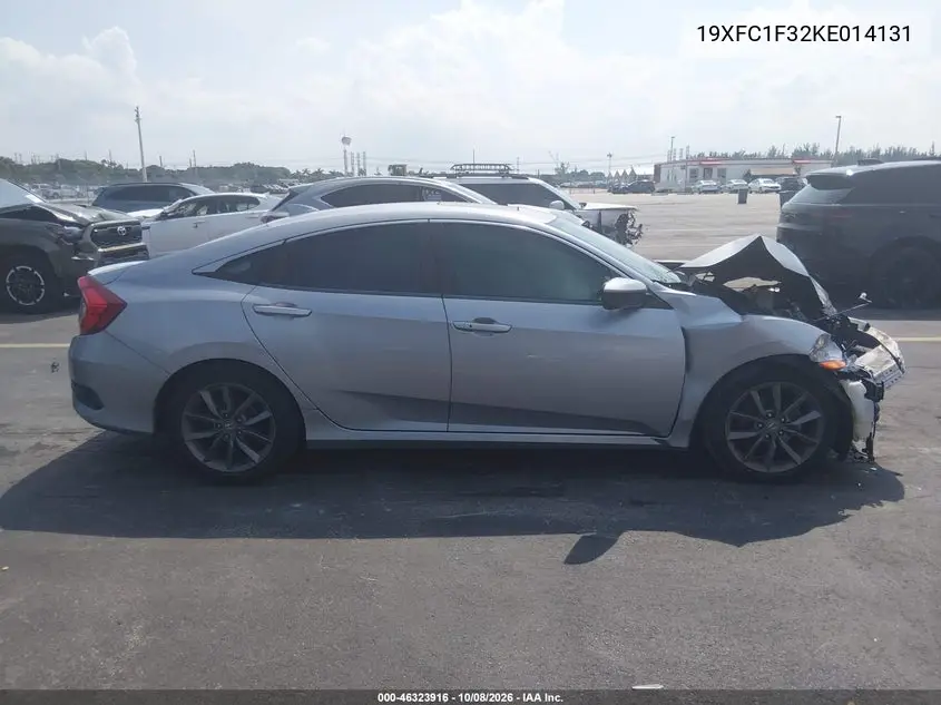 2019 HONDA CIVIC VIN 19XFC1F32KE014131 — фото 13