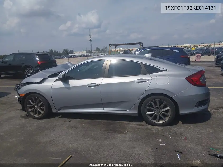 2019 HONDA CIVIC VIN 19XFC1F32KE014131 — фото 14