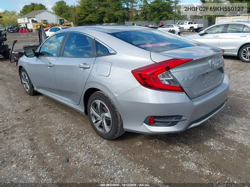 2019 HONDA CIVIC VIN 2HGFC2F69KH550127 — фото 4