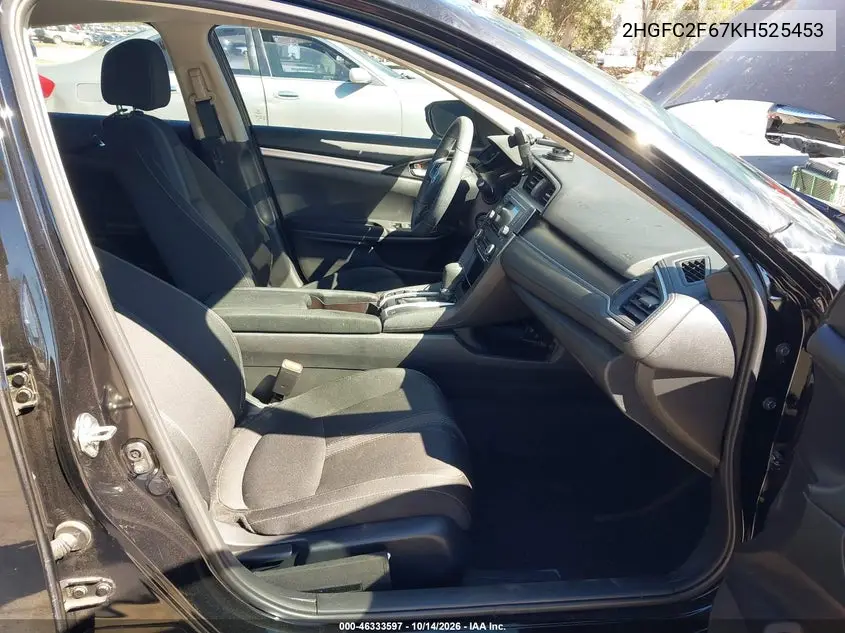 2019 HONDA CIVIC VIN 2HGFC2F67KH525453 — фото 5