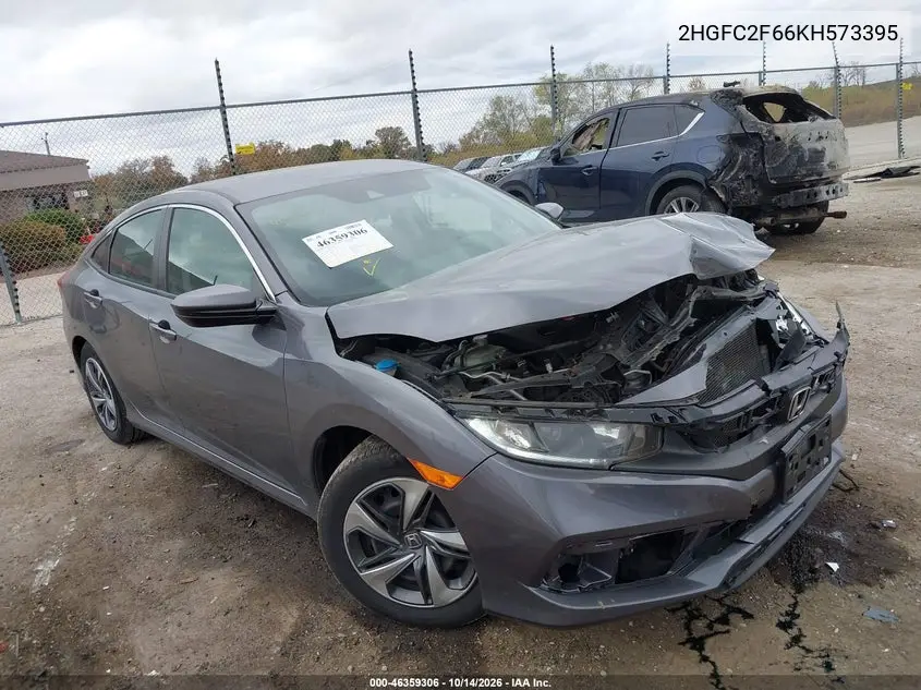 HONDA CIVIC 2019, VIN 2HGFC2F66KH573395
