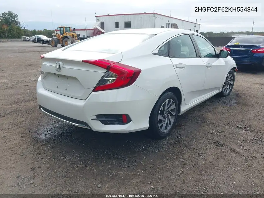 2019 HONDA CIVIC VIN 2HGFC2F62KH554844 — фото 4