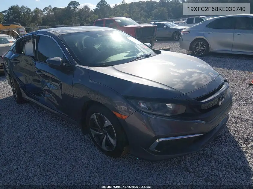 HONDA CIVIC 2019, VIN 19XFC2F68KE030740