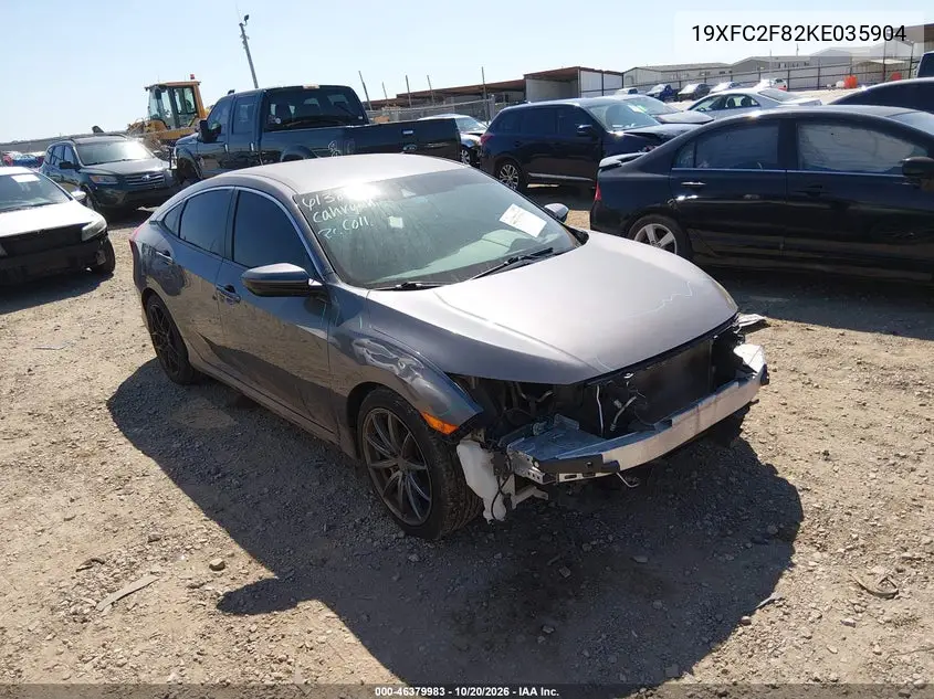 HONDA CIVIC 2019, VIN 19XFC2F82KE035904