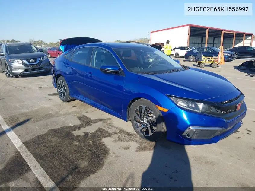 HONDA CIVIC 2019, VIN 2HGFC2F65KH556992
