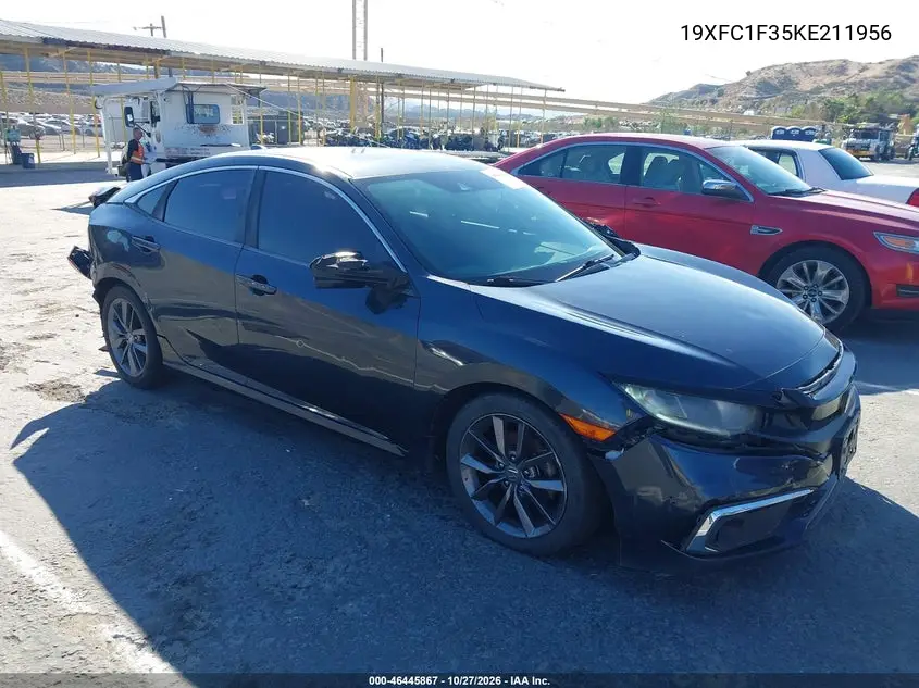 HONDA CIVIC 2019, VIN 19XFC1F35KE211956