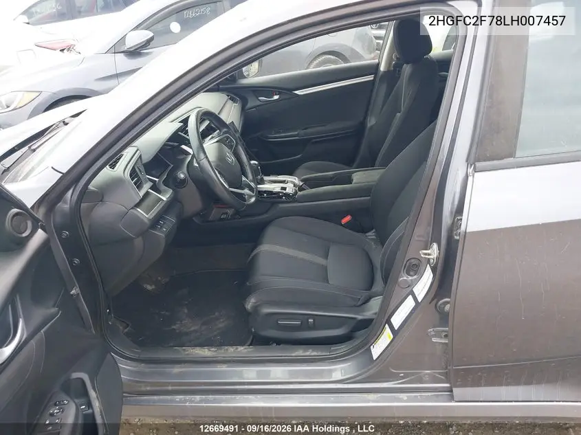 2020 HONDA CIVIC VIN 2HGFC2F78LH007457 — фото 18