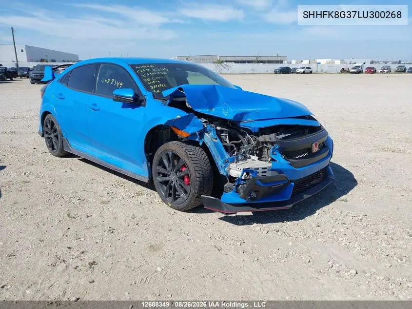 2020 HONDA CIVIC VIN SHHFK8G37LU300268 — фото 2