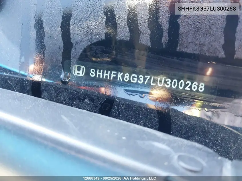 2020 HONDA CIVIC VIN SHHFK8G37LU300268 — фото 18