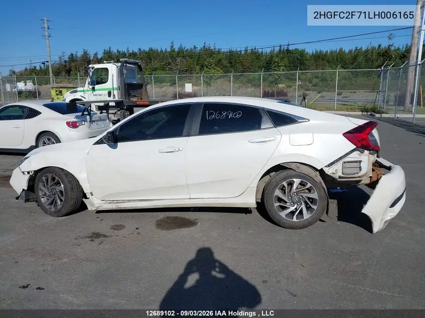2020 HONDA CIVIC VIN 2HGFC2F71LH006165 — фото 14