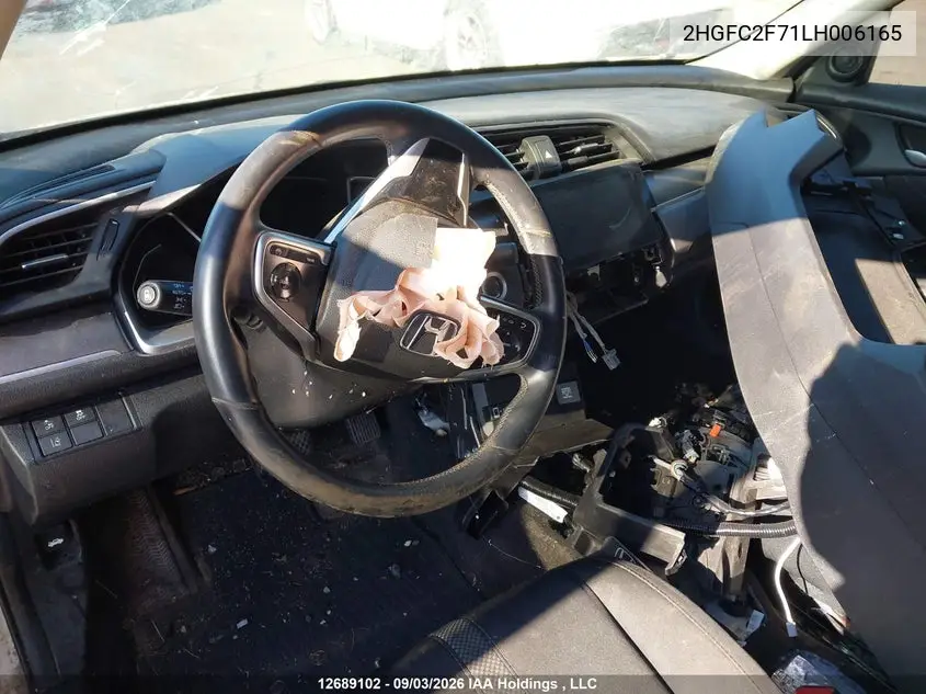 2020 HONDA CIVIC VIN 2HGFC2F71LH006165 — фото 21