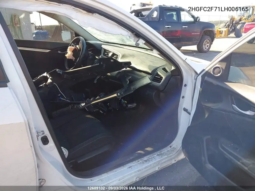 2020 HONDA CIVIC VIN 2HGFC2F71LH006165 — фото 5