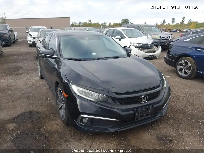 HONDA CIVIC 2020, VIN 2HGFC1F91LH101160