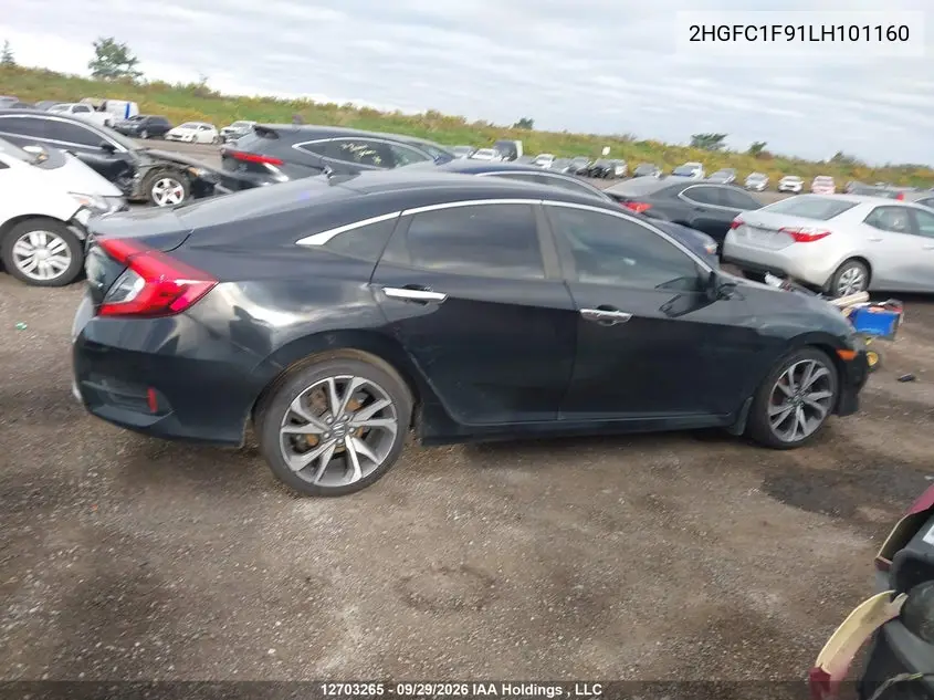 2020 HONDA CIVIC VIN 2HGFC1F91LH101160 — фото 13