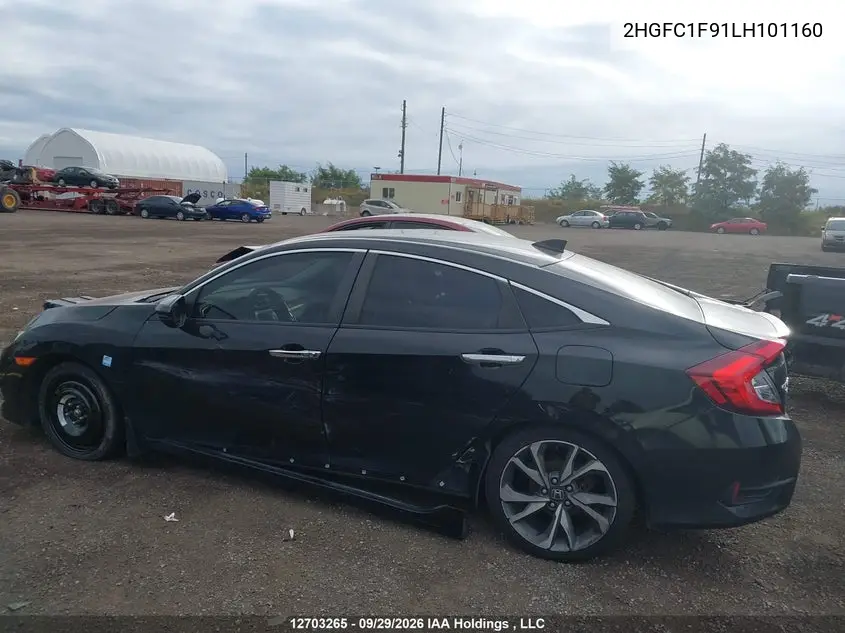 2020 HONDA CIVIC VIN 2HGFC1F91LH101160 — фото 14