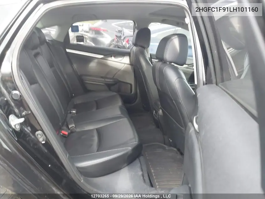 2020 HONDA CIVIC VIN 2HGFC1F91LH101160 — фото 8