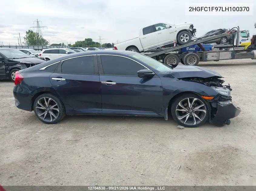 2020 HONDA CIVIC VIN 2HGFC1F97LH100370 — фото 13