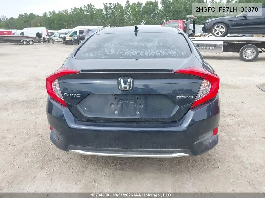 2020 HONDA CIVIC VIN 2HGFC1F97LH100370 — фото 16