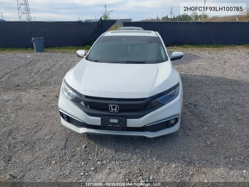 2020 HONDA CIVIC VIN 2HGFC1F93LH100785 — фото 12