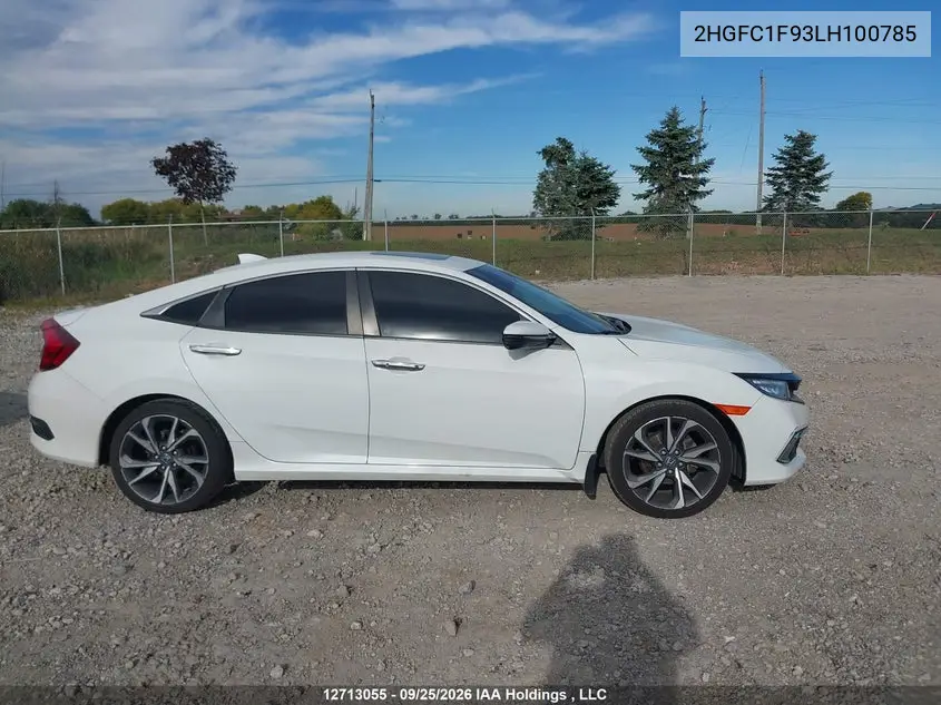 2020 HONDA CIVIC VIN 2HGFC1F93LH100785 — фото 13